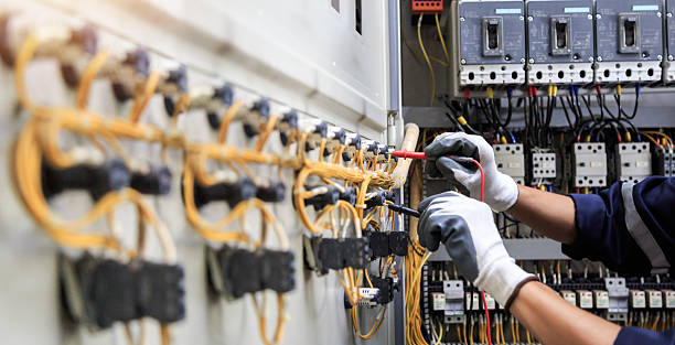 Professional Electrician technician working in Park Center, CO